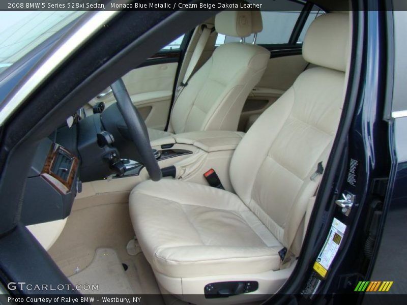  2008 5 Series 528xi Sedan Cream Beige Dakota Leather Interior