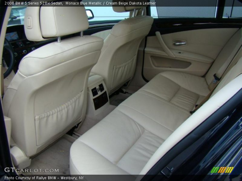  2008 5 Series 528xi Sedan Cream Beige Dakota Leather Interior