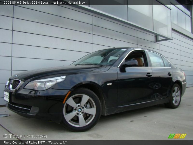 Jet Black / Natural Brown 2008 BMW 5 Series 528xi Sedan