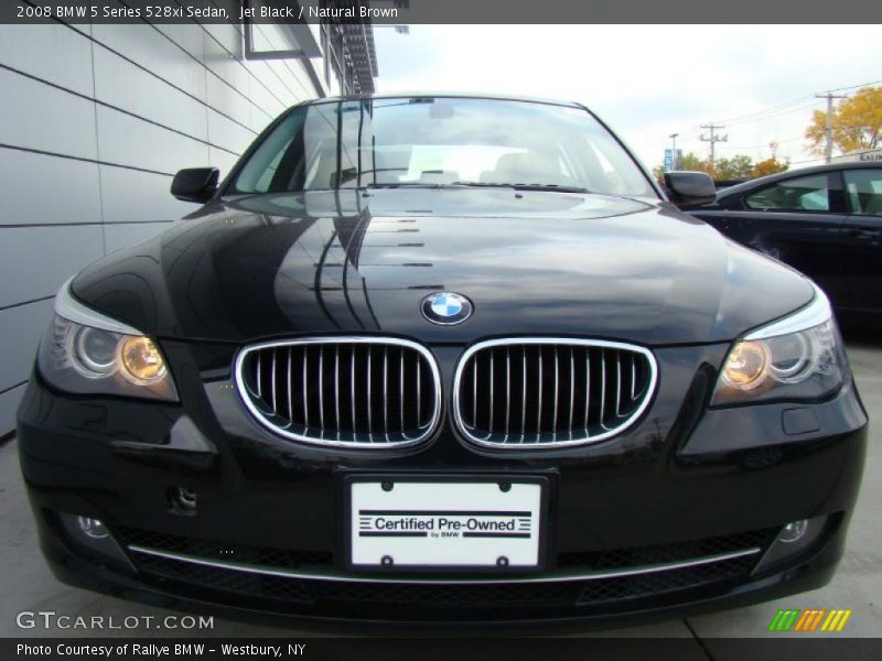 Jet Black / Natural Brown 2008 BMW 5 Series 528xi Sedan