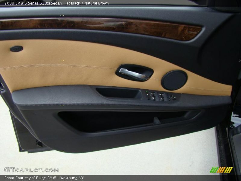 Jet Black / Natural Brown 2008 BMW 5 Series 528xi Sedan