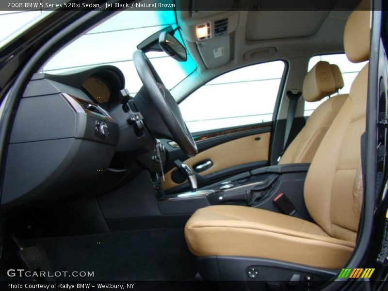 Jet Black / Natural Brown 2008 BMW 5 Series 528xi Sedan