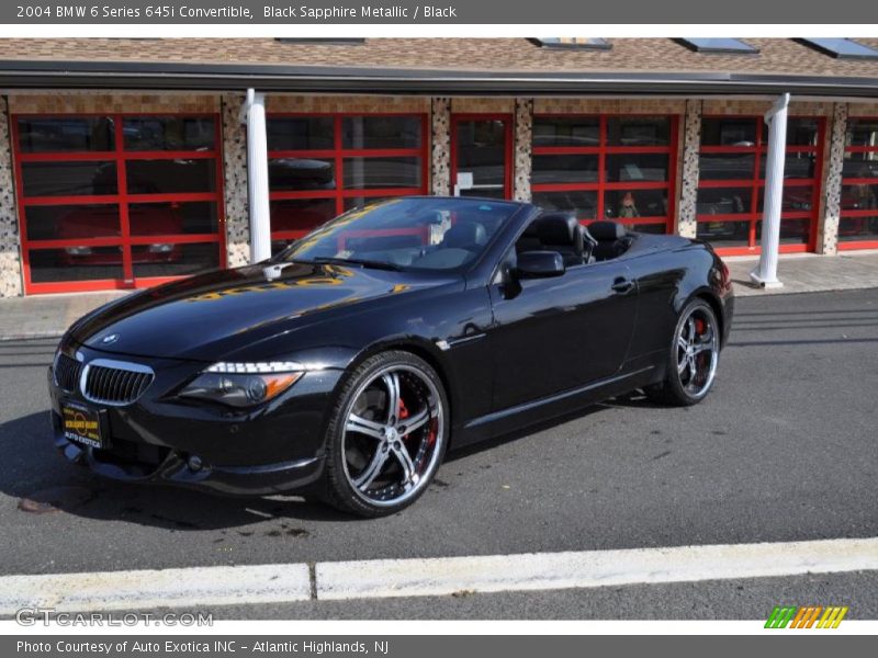 Black Sapphire Metallic / Black 2004 BMW 6 Series 645i Convertible