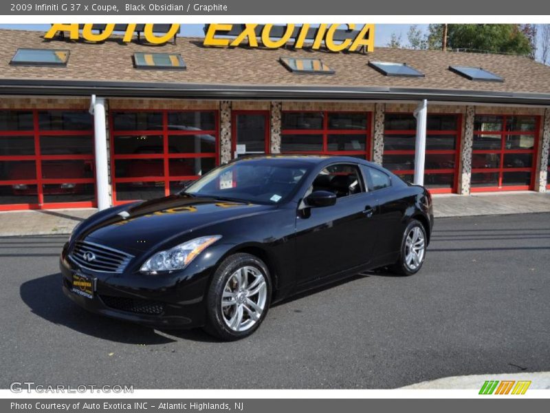 Black Obsidian / Graphite 2009 Infiniti G 37 x Coupe