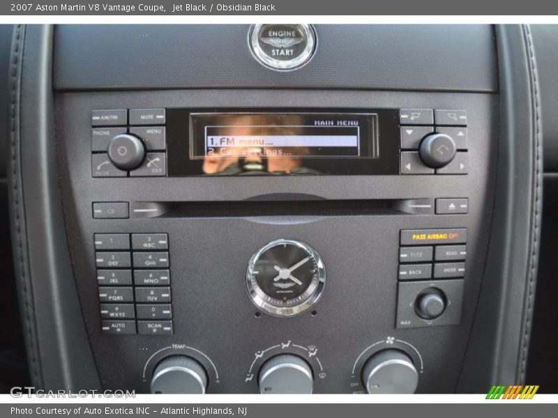 Controls of 2007 V8 Vantage Coupe