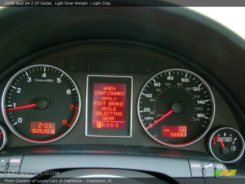 Light Silver Metallic / Light Gray 2008 Audi A4 2.0T Sedan