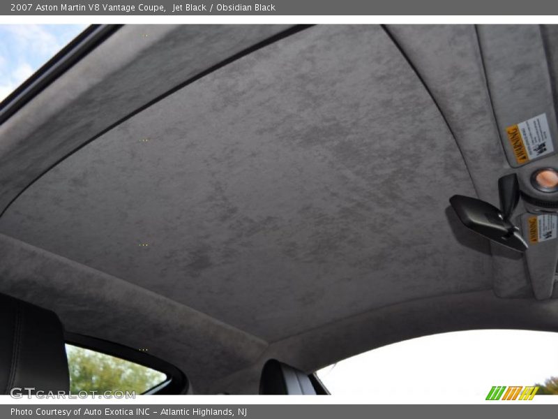  2007 V8 Vantage Coupe Obsidian Black Interior