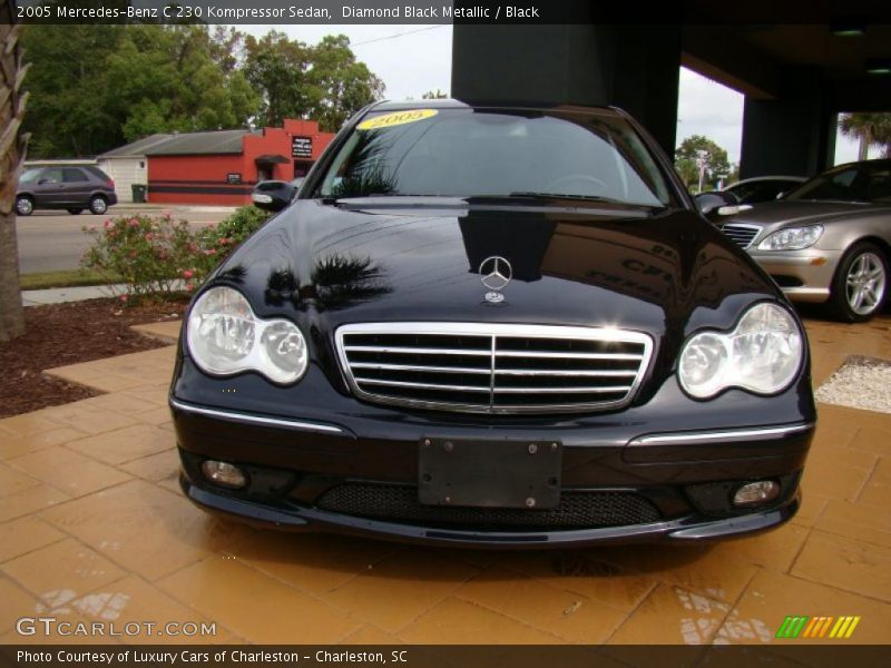 Diamond Black Metallic / Black 2005 Mercedes-Benz C 230 Kompressor Sedan