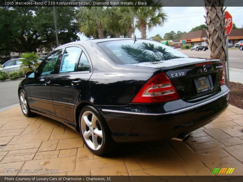 Diamond Black Metallic / Black 2005 Mercedes-Benz C 230 Kompressor Sedan