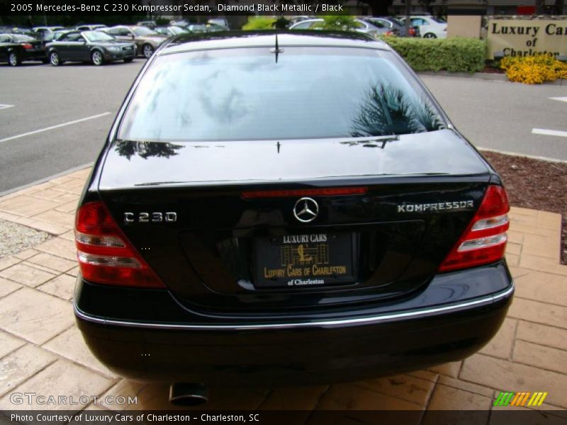 Diamond Black Metallic / Black 2005 Mercedes-Benz C 230 Kompressor Sedan