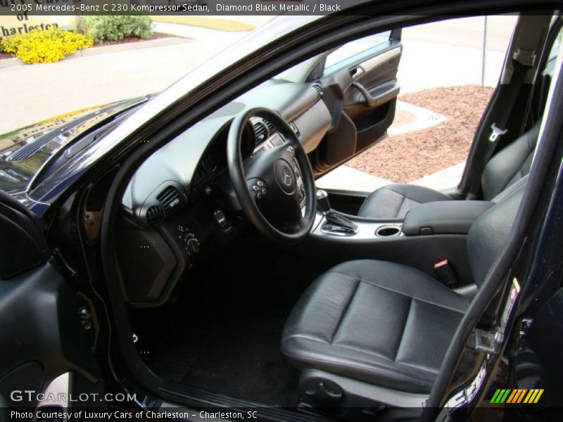 Diamond Black Metallic / Black 2005 Mercedes-Benz C 230 Kompressor Sedan