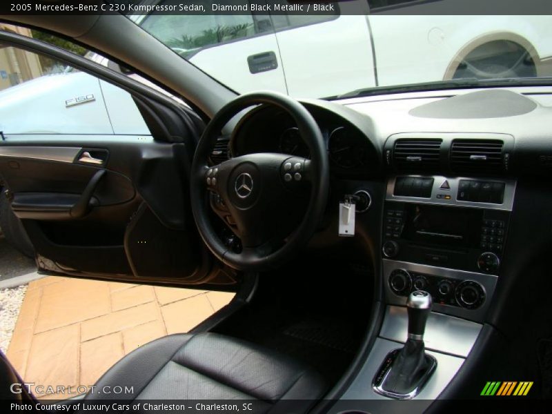 Diamond Black Metallic / Black 2005 Mercedes-Benz C 230 Kompressor Sedan