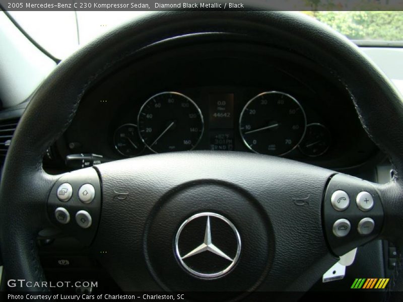 Diamond Black Metallic / Black 2005 Mercedes-Benz C 230 Kompressor Sedan