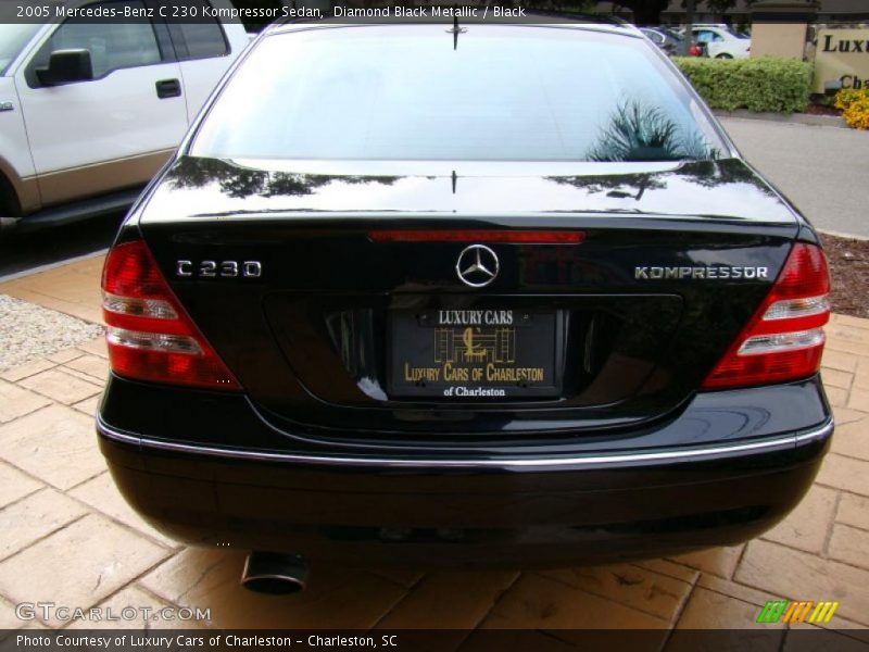 Diamond Black Metallic / Black 2005 Mercedes-Benz C 230 Kompressor Sedan