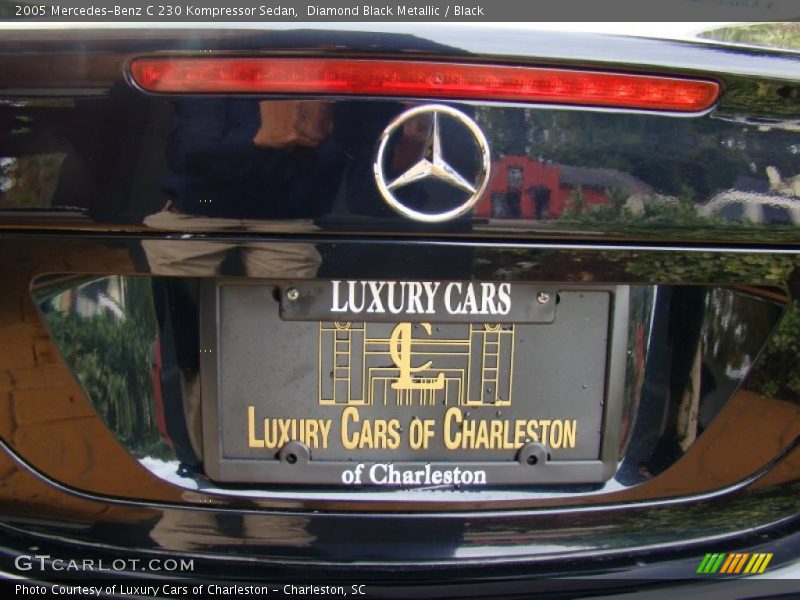 Diamond Black Metallic / Black 2005 Mercedes-Benz C 230 Kompressor Sedan