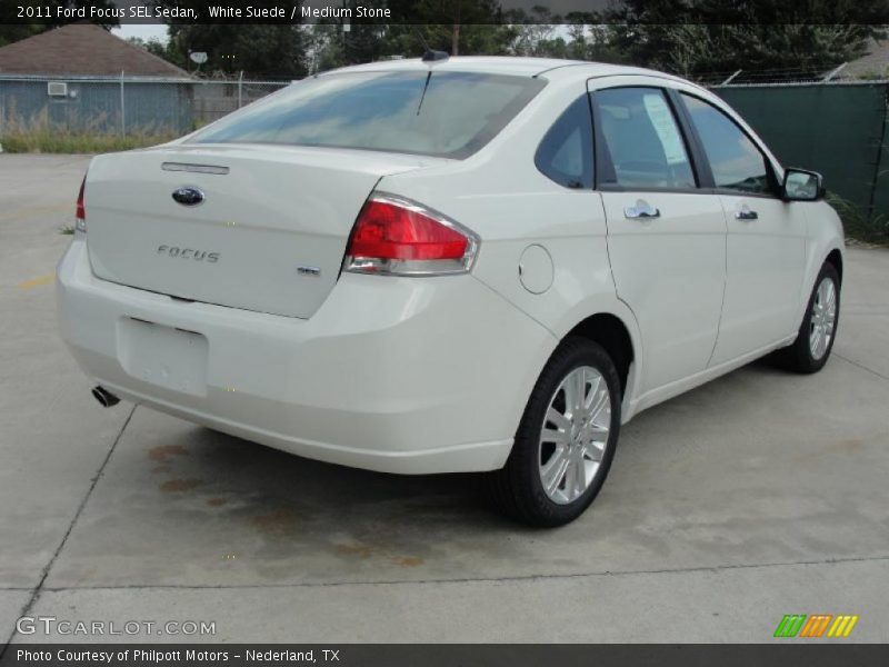 White Suede / Medium Stone 2011 Ford Focus SEL Sedan