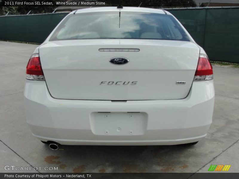 White Suede / Medium Stone 2011 Ford Focus SEL Sedan