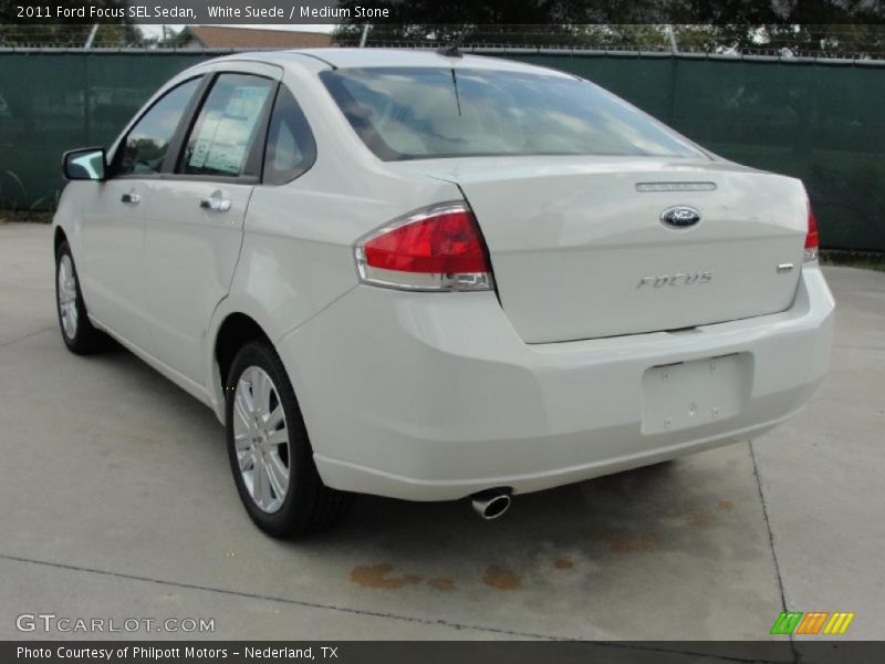 White Suede / Medium Stone 2011 Ford Focus SEL Sedan