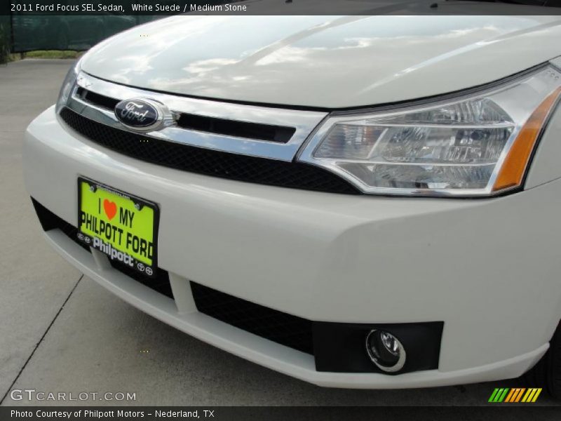 White Suede / Medium Stone 2011 Ford Focus SEL Sedan