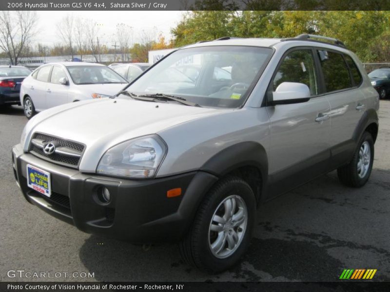 Sahara Silver / Gray 2006 Hyundai Tucson GLS V6 4x4