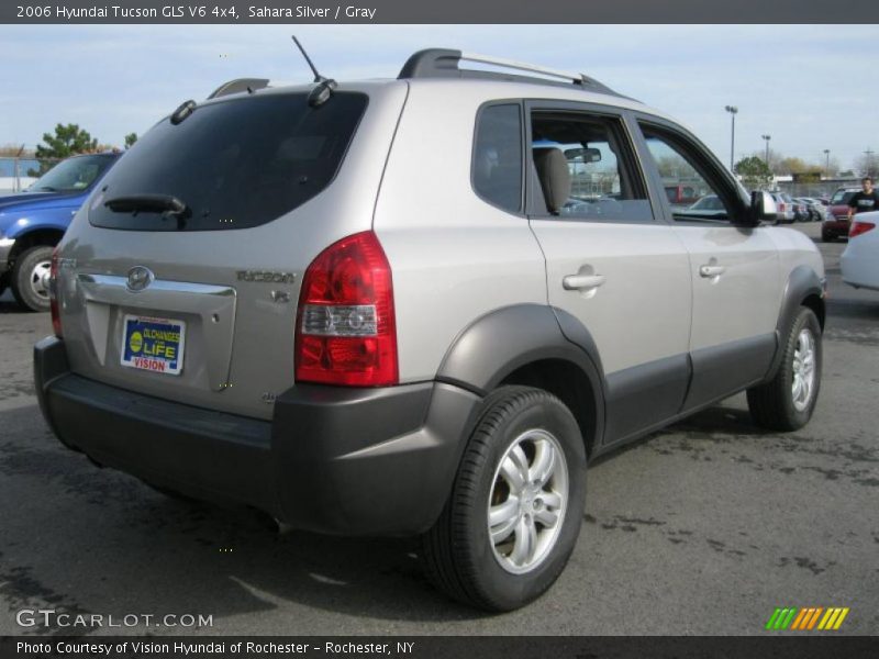 Sahara Silver / Gray 2006 Hyundai Tucson GLS V6 4x4