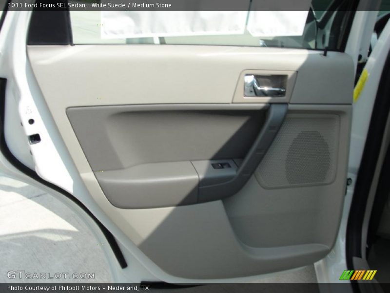 White Suede / Medium Stone 2011 Ford Focus SEL Sedan