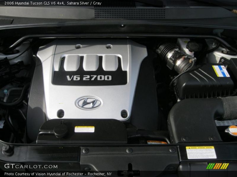 Sahara Silver / Gray 2006 Hyundai Tucson GLS V6 4x4