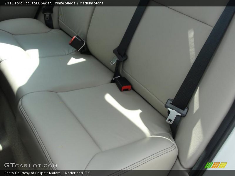 White Suede / Medium Stone 2011 Ford Focus SEL Sedan