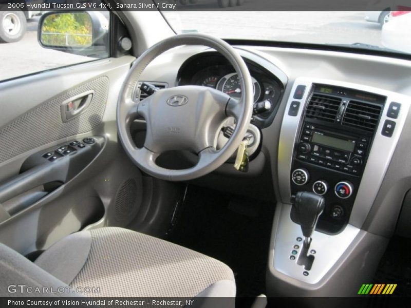 Sahara Silver / Gray 2006 Hyundai Tucson GLS V6 4x4