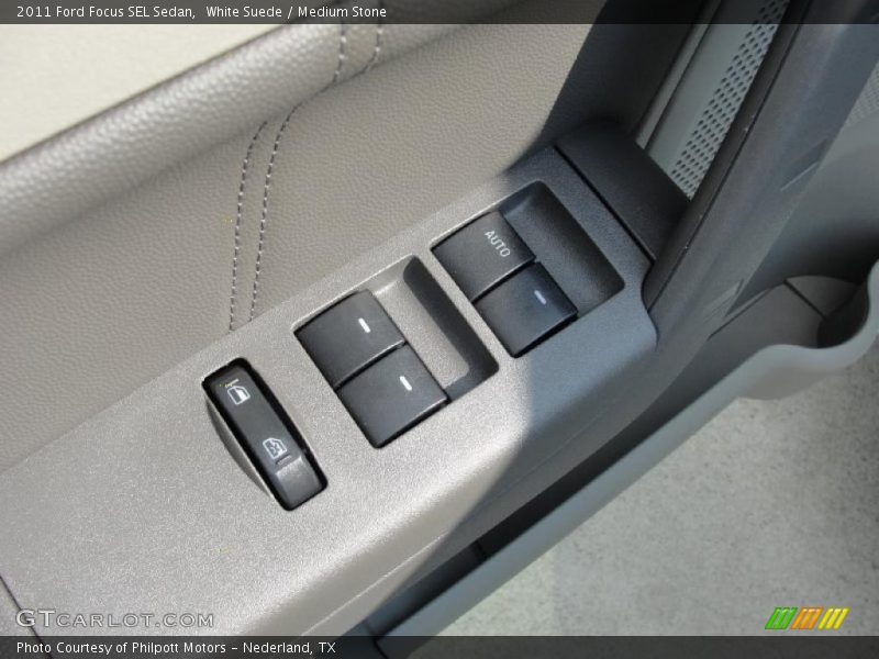 White Suede / Medium Stone 2011 Ford Focus SEL Sedan