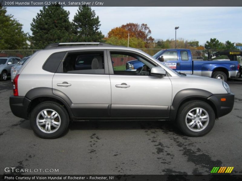 Sahara Silver / Gray 2006 Hyundai Tucson GLS V6 4x4