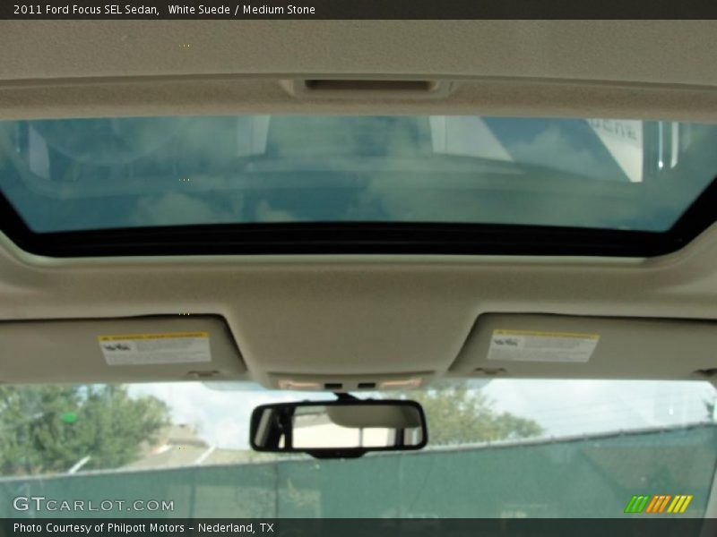 White Suede / Medium Stone 2011 Ford Focus SEL Sedan