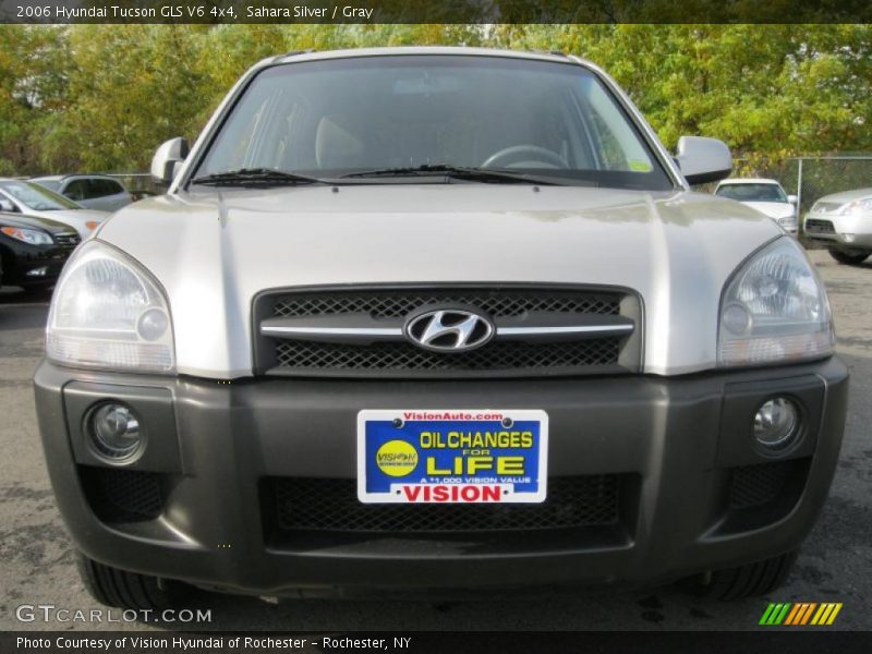 Sahara Silver / Gray 2006 Hyundai Tucson GLS V6 4x4
