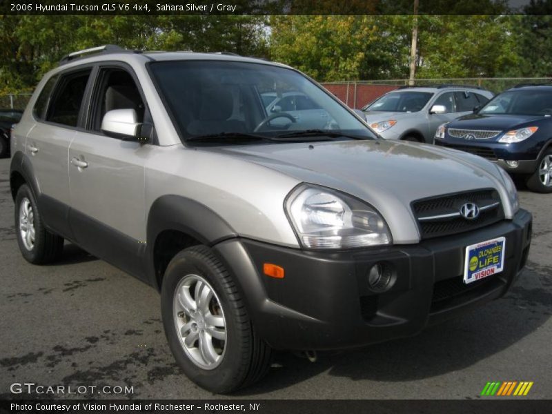 Sahara Silver / Gray 2006 Hyundai Tucson GLS V6 4x4