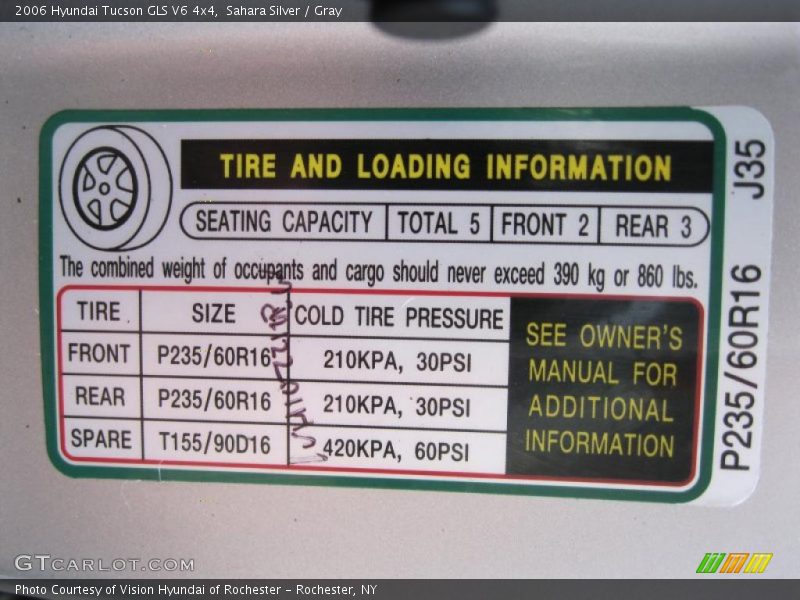 Sahara Silver / Gray 2006 Hyundai Tucson GLS V6 4x4