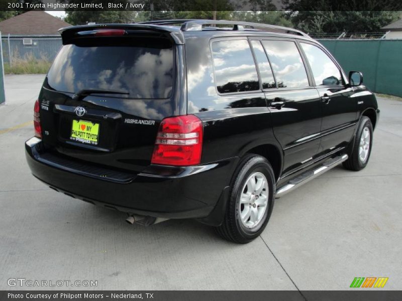 Black / Ivory 2001 Toyota Highlander Limited