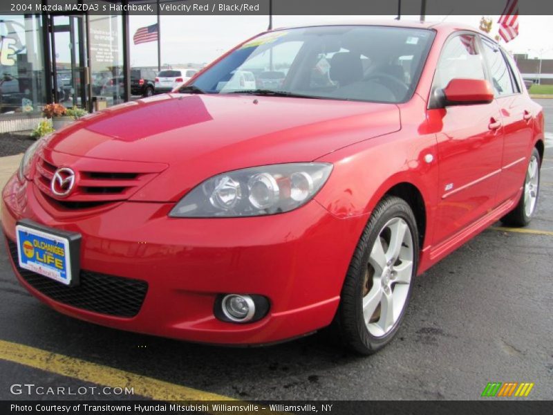 Velocity Red / Black/Red 2004 Mazda MAZDA3 s Hatchback