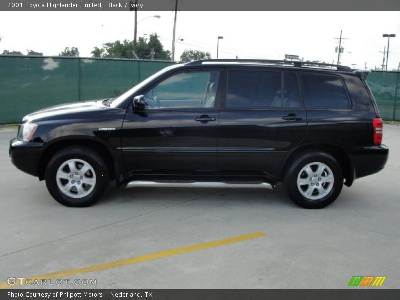 Black / Ivory 2001 Toyota Highlander Limited