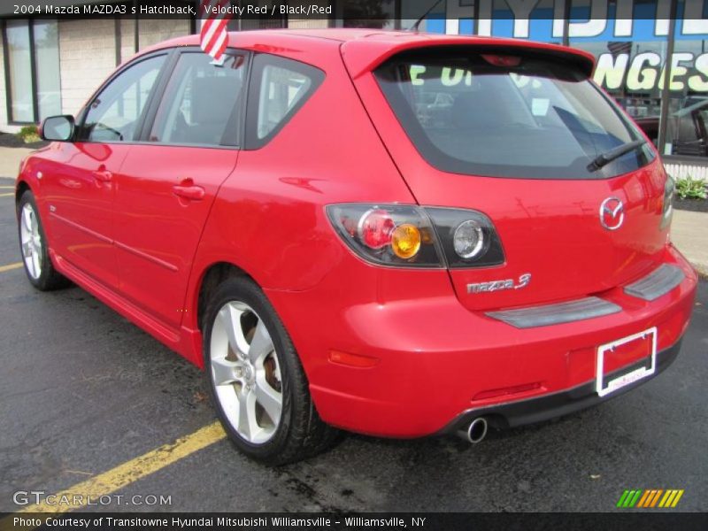 Velocity Red / Black/Red 2004 Mazda MAZDA3 s Hatchback