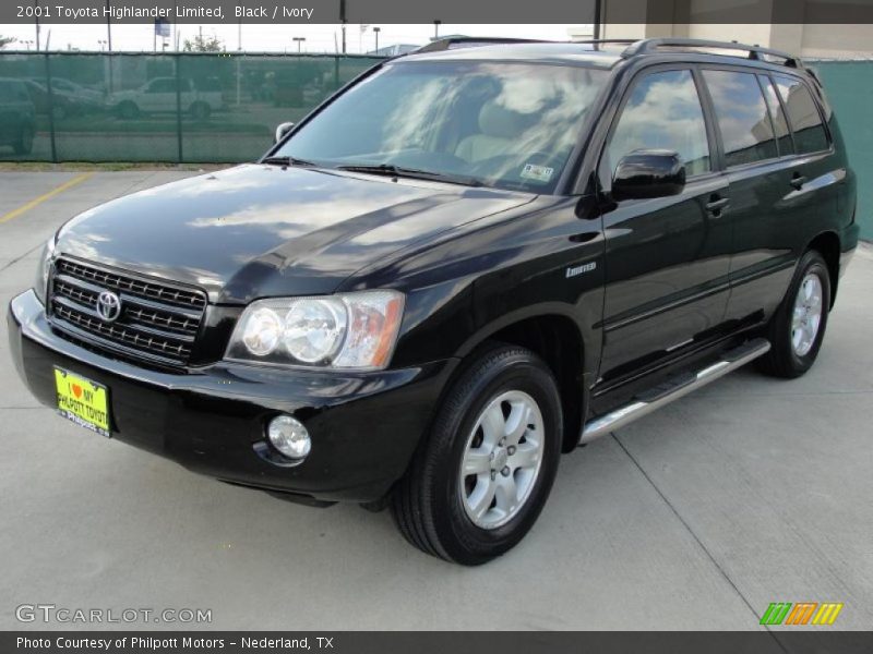 Black / Ivory 2001 Toyota Highlander Limited