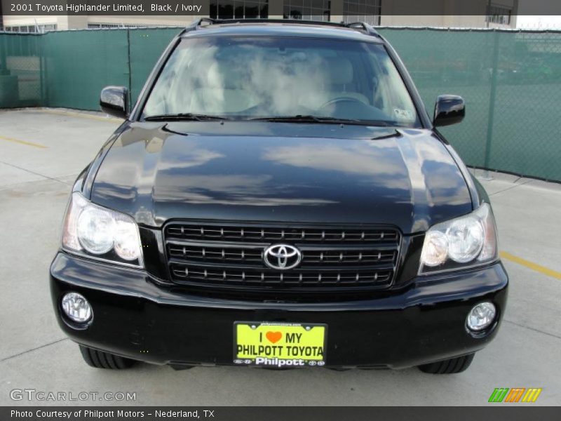 Black / Ivory 2001 Toyota Highlander Limited