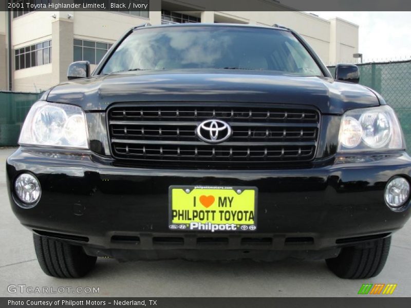 Black / Ivory 2001 Toyota Highlander Limited
