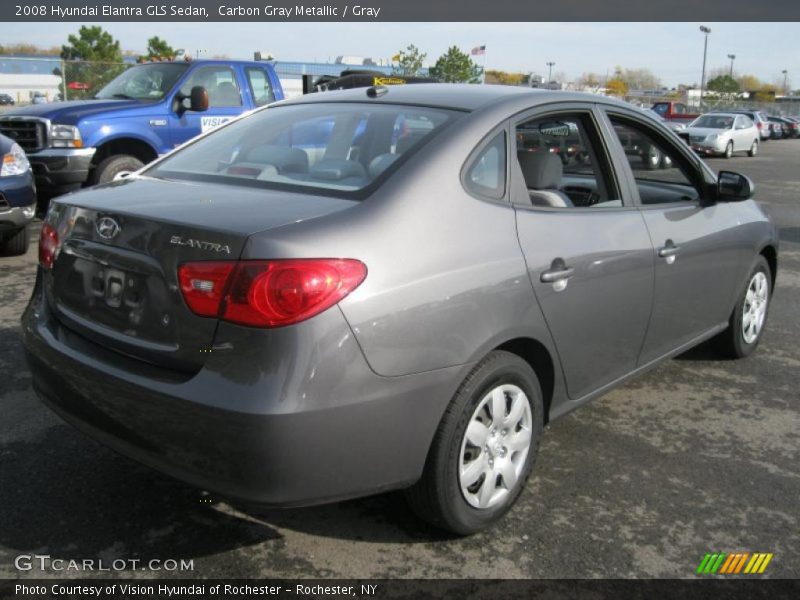Carbon Gray Metallic / Gray 2008 Hyundai Elantra GLS Sedan
