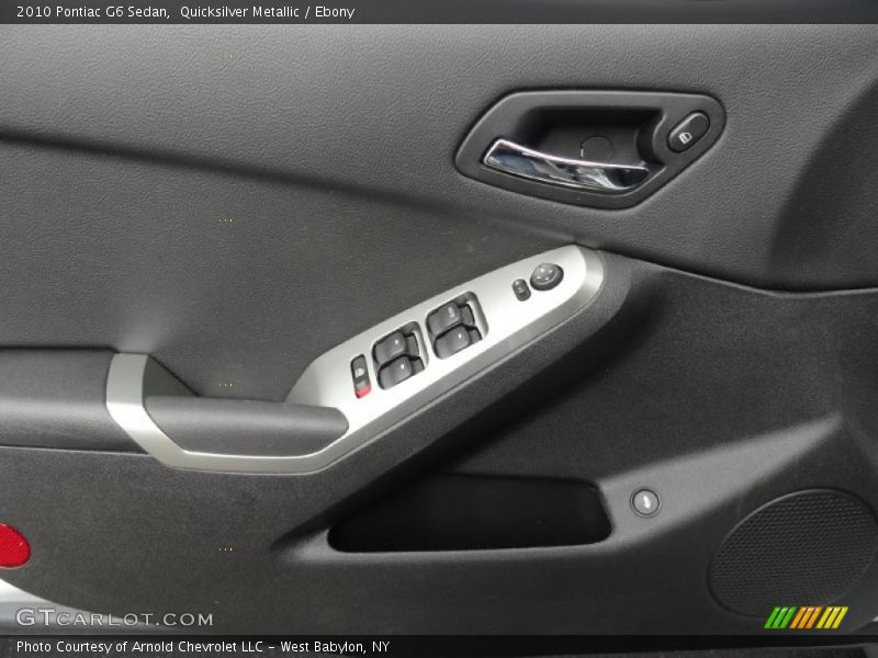 Quicksilver Metallic / Ebony 2010 Pontiac G6 Sedan