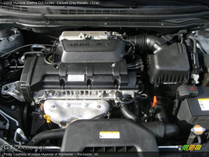 Carbon Gray Metallic / Gray 2008 Hyundai Elantra GLS Sedan