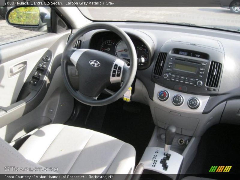 Carbon Gray Metallic / Gray 2008 Hyundai Elantra GLS Sedan