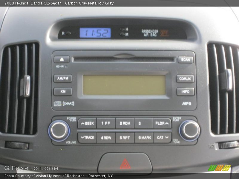 Carbon Gray Metallic / Gray 2008 Hyundai Elantra GLS Sedan