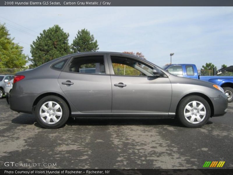 Carbon Gray Metallic / Gray 2008 Hyundai Elantra GLS Sedan