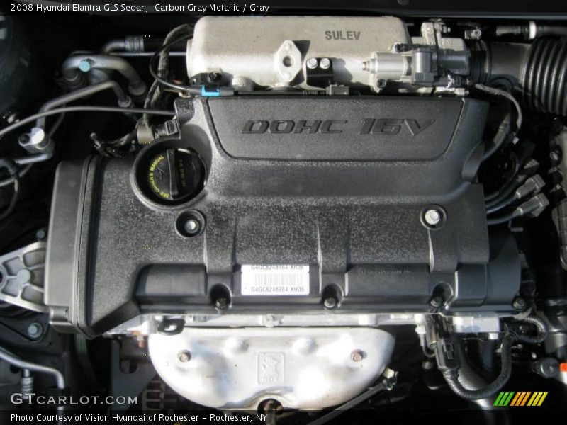 Carbon Gray Metallic / Gray 2008 Hyundai Elantra GLS Sedan