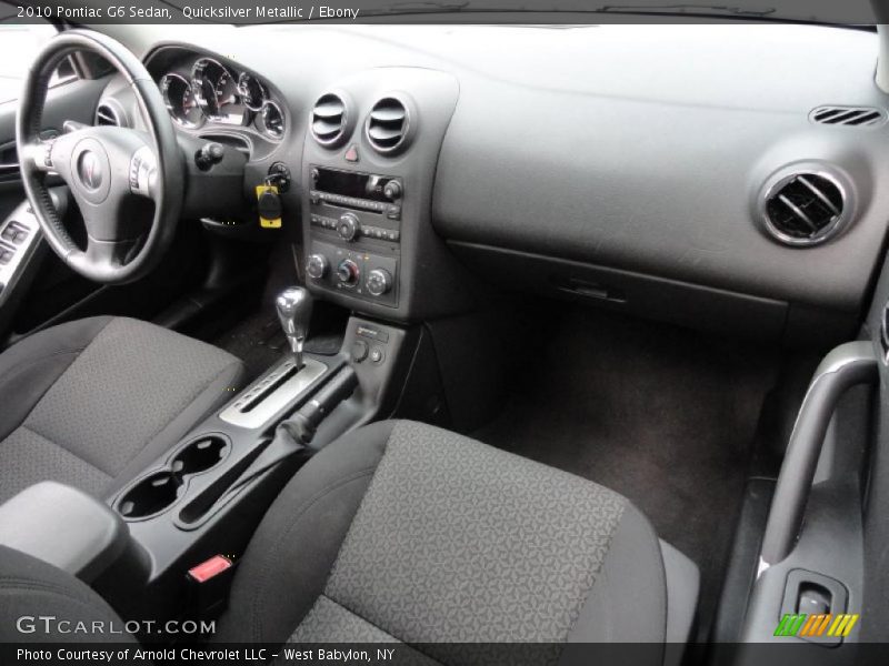 Quicksilver Metallic / Ebony 2010 Pontiac G6 Sedan